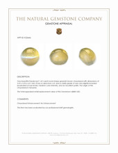 1.65 Ct. Greenish Brown Cabochon Chrysoberyl from Tanzania Appraisal