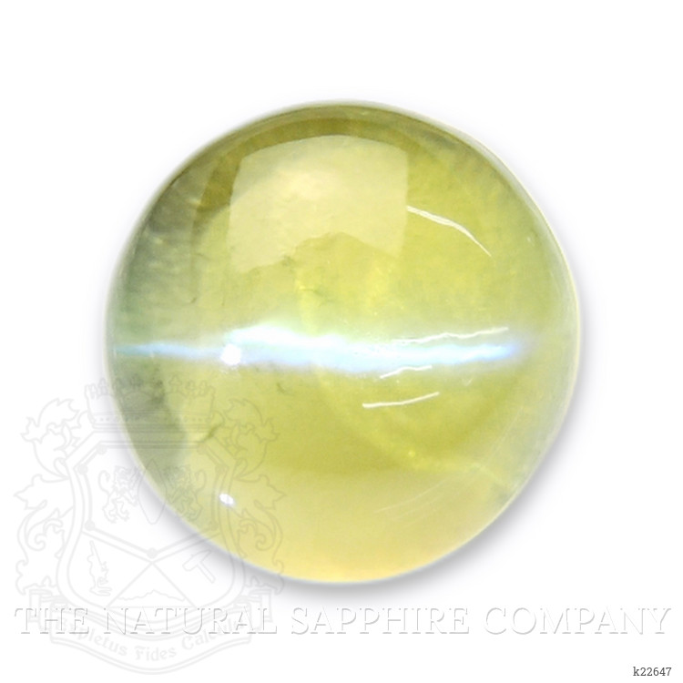 1.93 Ct. Yellowish Green Cabochon Chrysoberyl from Tanzania
