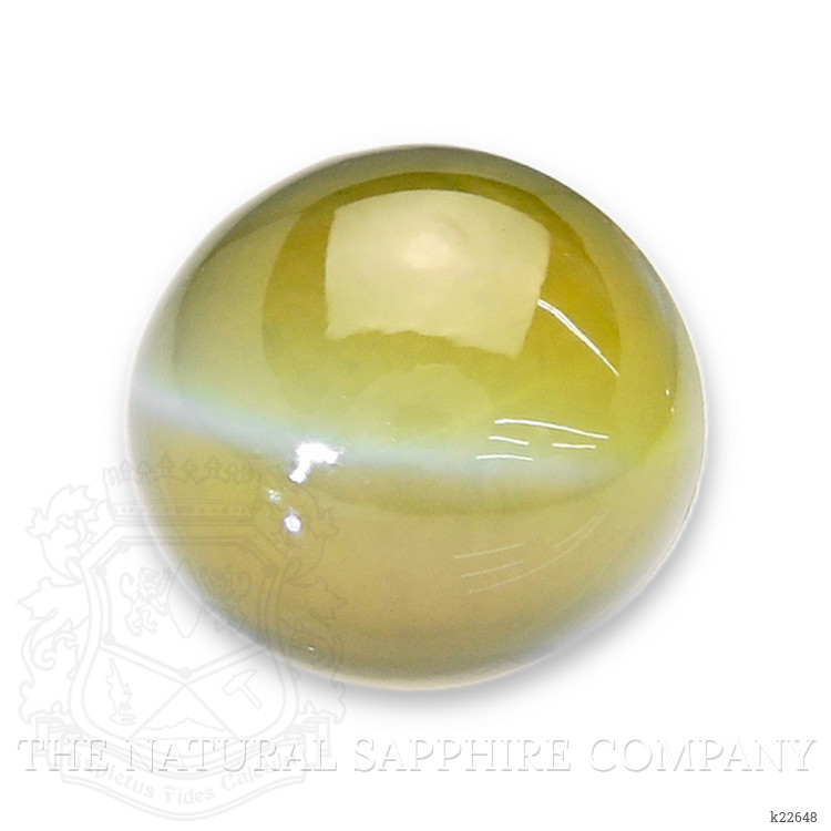 3.62 Ct. Yellowish Green Cabochon Chrysoberyl from Tanzania
