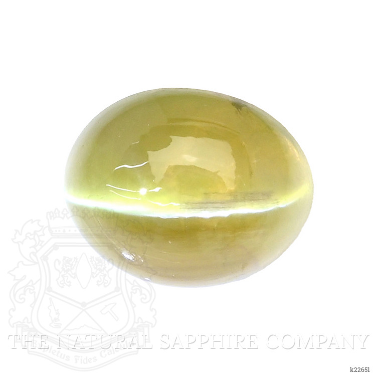 1.94 Ct. Greenish Yellow Cabochon Chrysoberyl from Tanzania