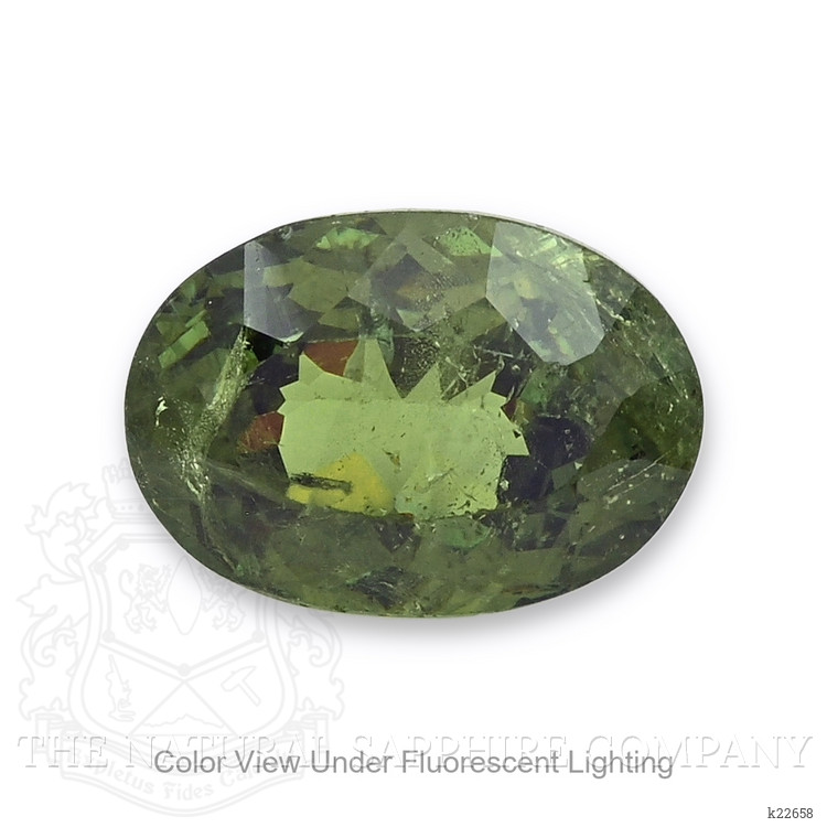 3.99 Ct. Yellowish Green to Yellowish Brown Demantoid Garnet from Namibia