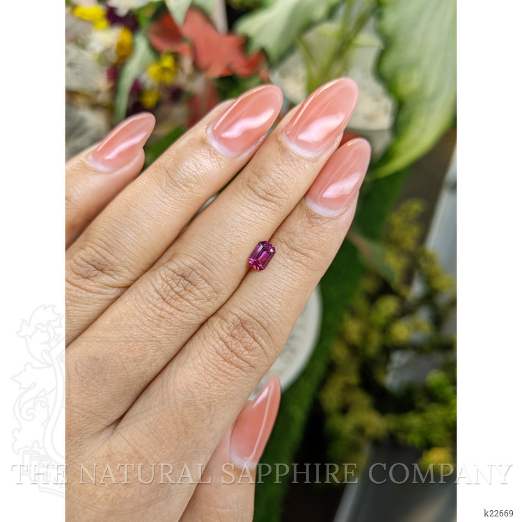 0.62 Ct. Rhodolite Garnet from Ceylon (Sri Lanka)