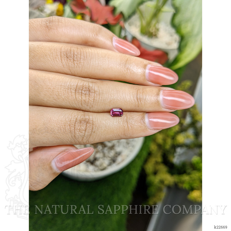 0.62 Ct. Rhodolite Garnet from Ceylon (Sri Lanka)