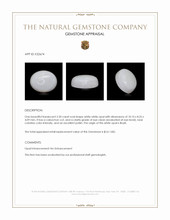 2.30 Ct. White Cabochon White Opal from Brazil Appraisal
