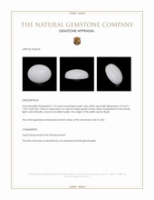 1.74 Ct. Cabochon White Opal from Brazil Appraisal