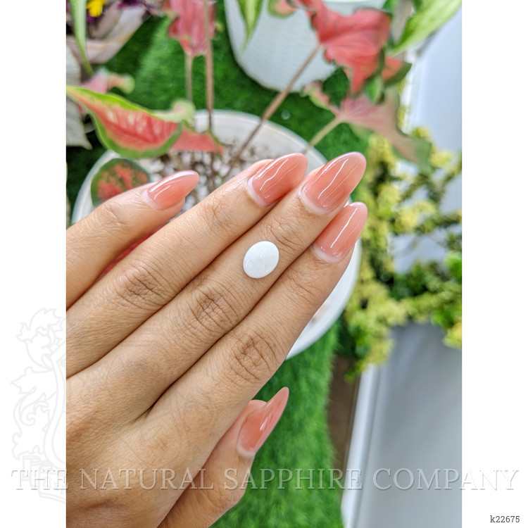 1.74 Ct. Cabochon White Opal from Brazil