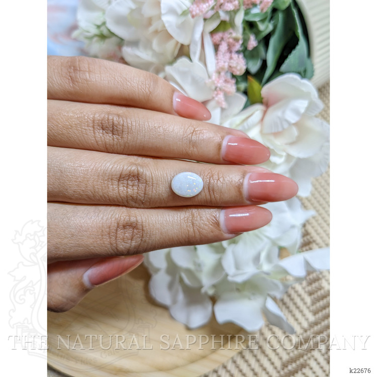 1.96 Ct. Cabochon White Opal from Brazil