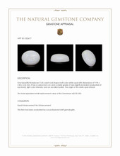 1.85 Ct. Cabochon White Opal from Brazil Appraisal