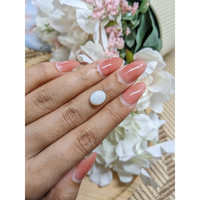 1.85 Ct. Cabochon White Opal from Brazil Life Style