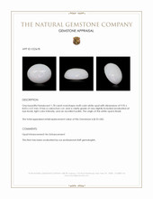 1.78 Ct. Cabochon White Opal from Brazil Appraisal