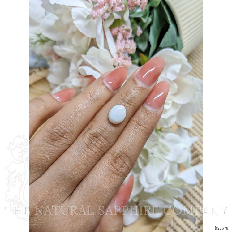 1.78 Ct. Cabochon White Opal from Brazil