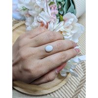 1.78 Ct. Cabochon White Opal from Brazil Life Style