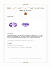 1.55 Ct. Purple Amethyst from Madagascar Appraisal