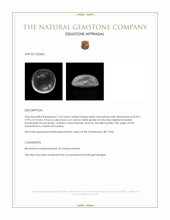 1.54 Ct. Cabochon Moonstone from Ceylon (Sri Lanka) Appraisal