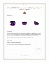 4.86 Ct. Amethyst from Brazil Appraisal
