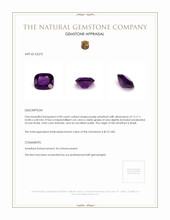4.90 Ct. Amethyst from Brazil Appraisal
