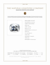 3.28 Ct. White Goshenite from Brazil Scan Report