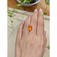 6.17 Ct. Orange Spessartite Garnet from Nigeria Life Style