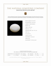 1.79 Ct. Multi Color Cabochon White Opal from Brazil Scan Report
