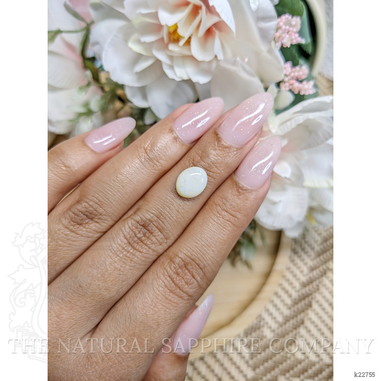 1.79 Ct. Cabochon White Opal from Brazil