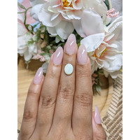 1.33 Ct. Cabochon White Opal from Brazil Life Style