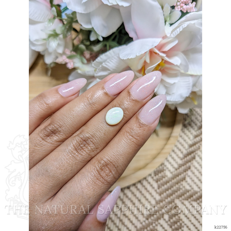 1.33 Ct. Cabochon White Opal from Brazil