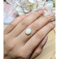 1.90 Ct. Cabochon White Opal from Brazil Life Style