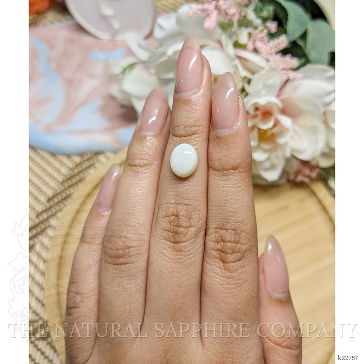 1.90 Ct. Cabochon White Opal from Brazil