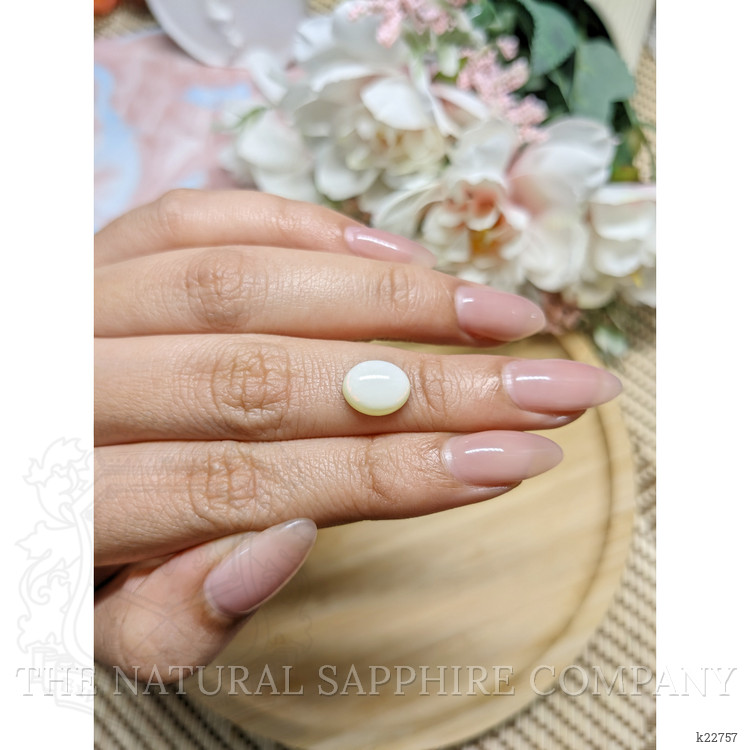 1.90 Ct. Cabochon White Opal from Brazil