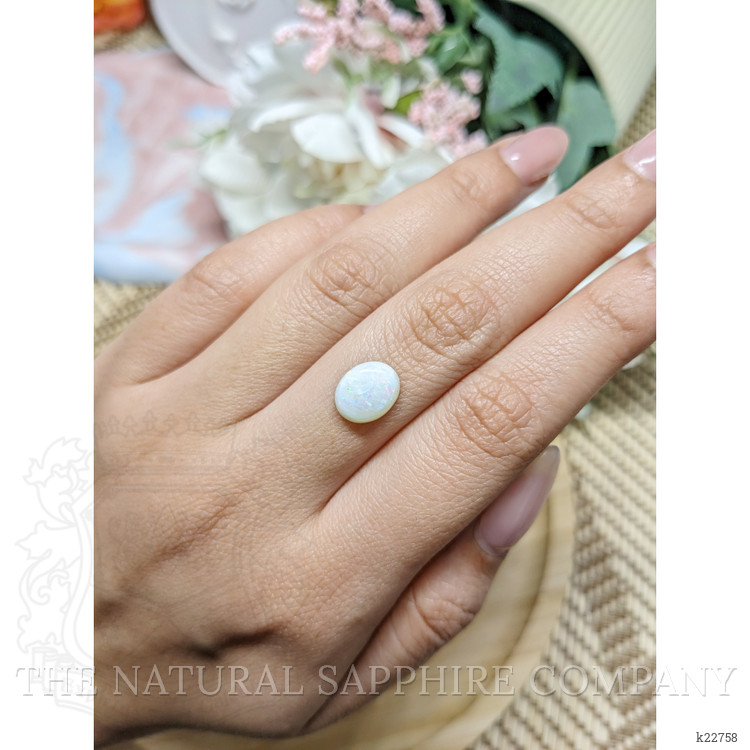 1.82 Ct. Cabochon White Opal from Brazil