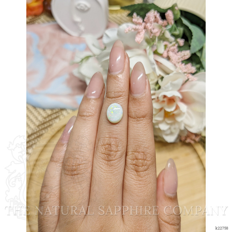 1.82 Ct. Cabochon White Opal from Brazil