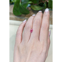 0.80 Ct. Reddish Pink Spinel from Burma (Myanmar) Life Style