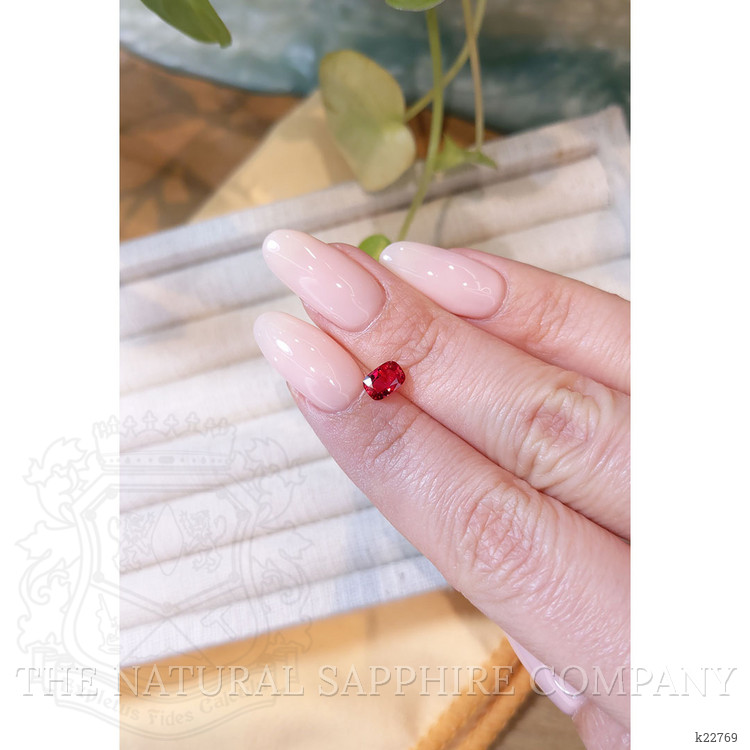 0.88 Ct. Pinkish Red Spinel from Burma (Myanmar)