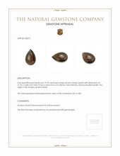 19.39 Ct. Brown Cabochon Smokey Quartz from Brazil Appraisal