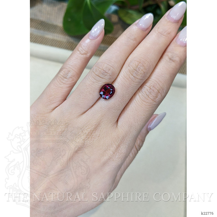 4.11 Ct. Reddish Purple Garnet from Tanzania