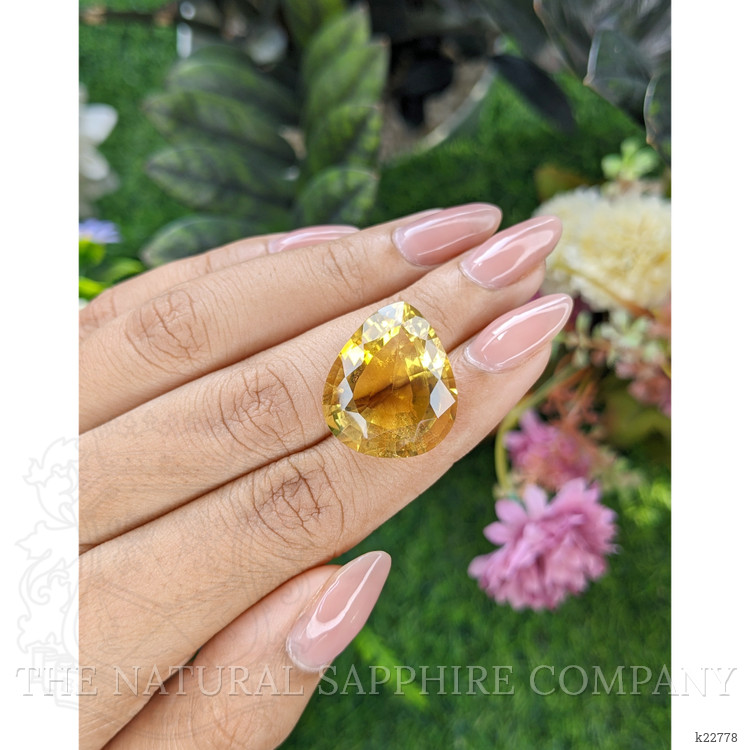 23.89 Ct. Brown Citrine from Ceylon (Sri Lanka)