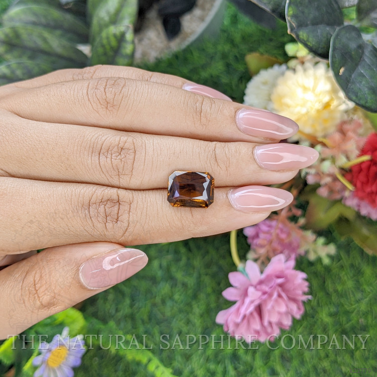5.42 Ct. Brownish Orange Tourmaline from Ceylon (Sri Lanka)