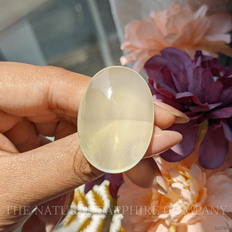 70.57 Ct. Yellow Cabochon Moonstone from Ceylon (Sri Lanka)