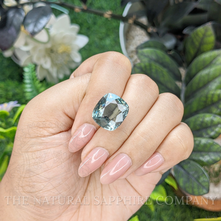 16.03 Ct. Greenish Blue Apatite from Ceylon (Sri Lanka)