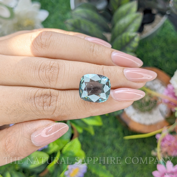 16.03 Ct. Greenish Blue Apatite from Ceylon (Sri Lanka)