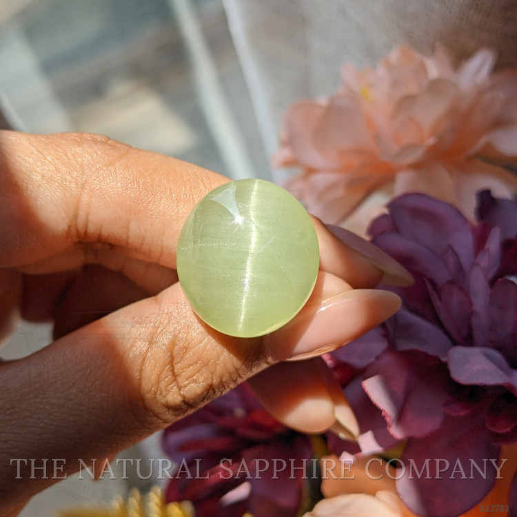 26.48 Ct. Green Cabochon Beryl from Ceylon (Sri Lanka)