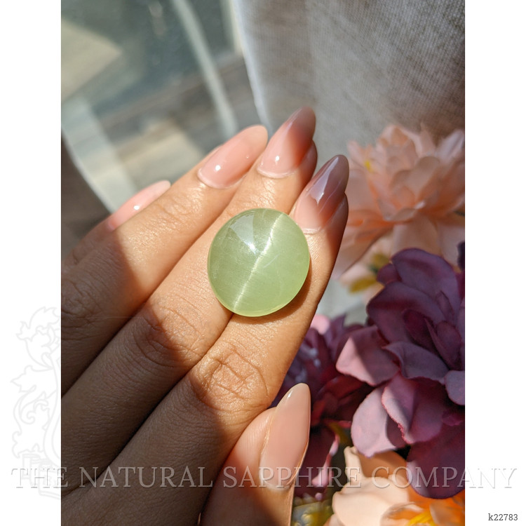 26.48 Ct. Green Cabochon Beryl from Ceylon (Sri Lanka)