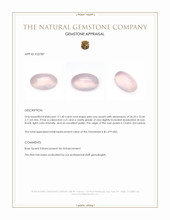 111.40 Ct. Pink Cabochon Rose Quartz from Ceylon (Sri Lanka) Appraisal