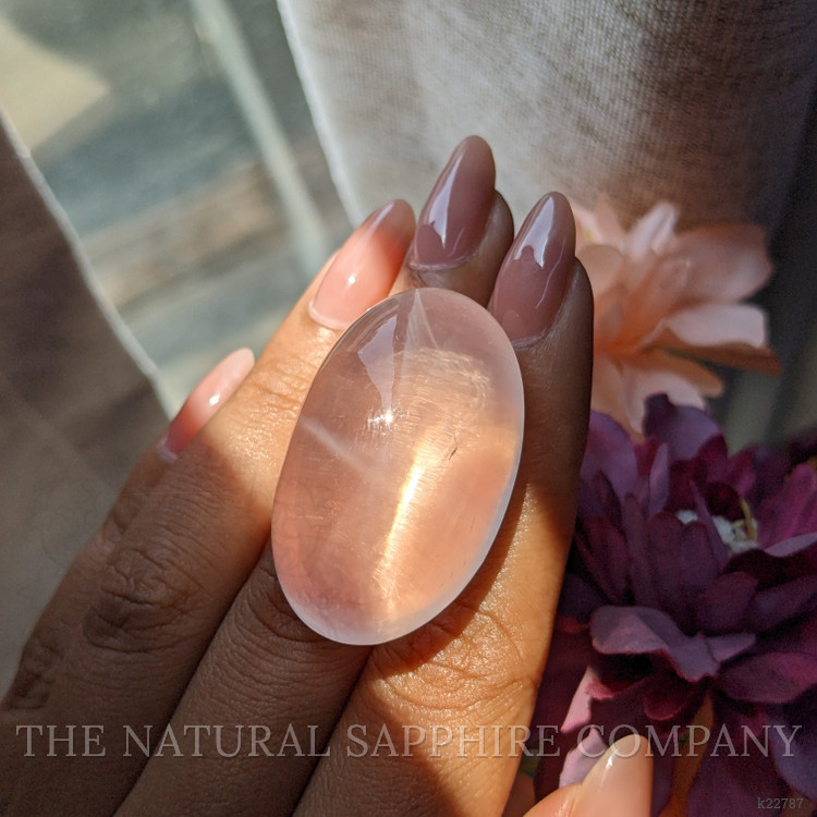 111.40 Ct. Pink Cabochon Rose Quartz from Ceylon (Sri Lanka)