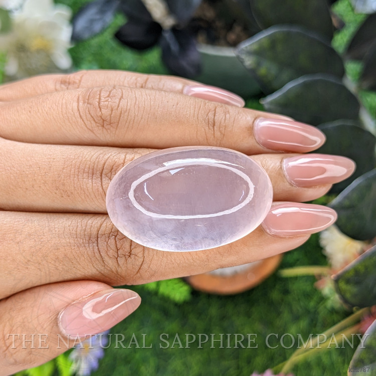 111.40 Ct. Pink Cabochon Rose Quartz from Ceylon (Sri Lanka)