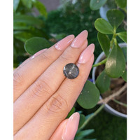 6.61 Ct. Green Cabochon Chrysoberyl from Ceylon (Sri Lanka) Life Style