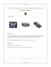 2.52 Ct. Purple Spinel from Ceylon (Sri Lanka) Appraisal