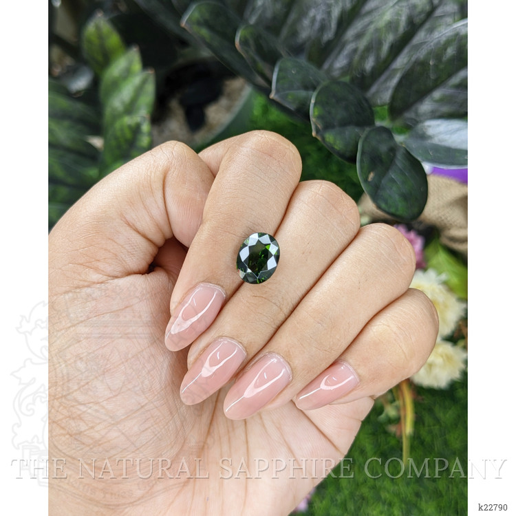 4.44 Ct. Green Zircon from Ceylon (Sri Lanka)