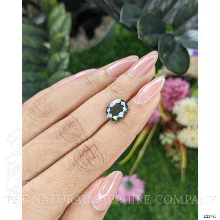 4.44 Ct. Green Zircon from Ceylon (Sri Lanka)