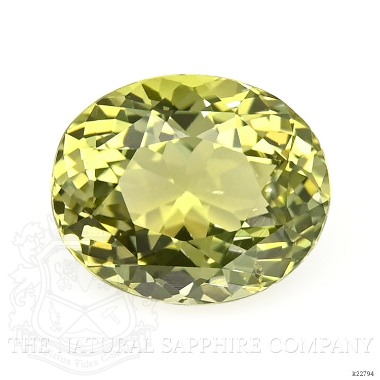 2.18 Ct. Yellowish Green Tourmaline from Ceylon (Sri Lanka)